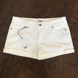 NWT PAIGE Jean white shorts 27